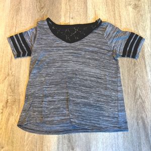 00 Torrid Gray & black shirt